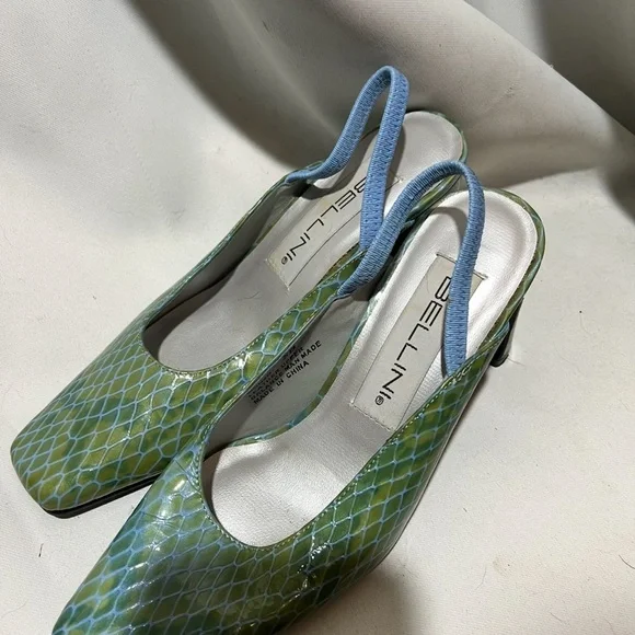 Vintage Bellini Snakeskin Women's Heels Size 5 - Picture 2 of 6